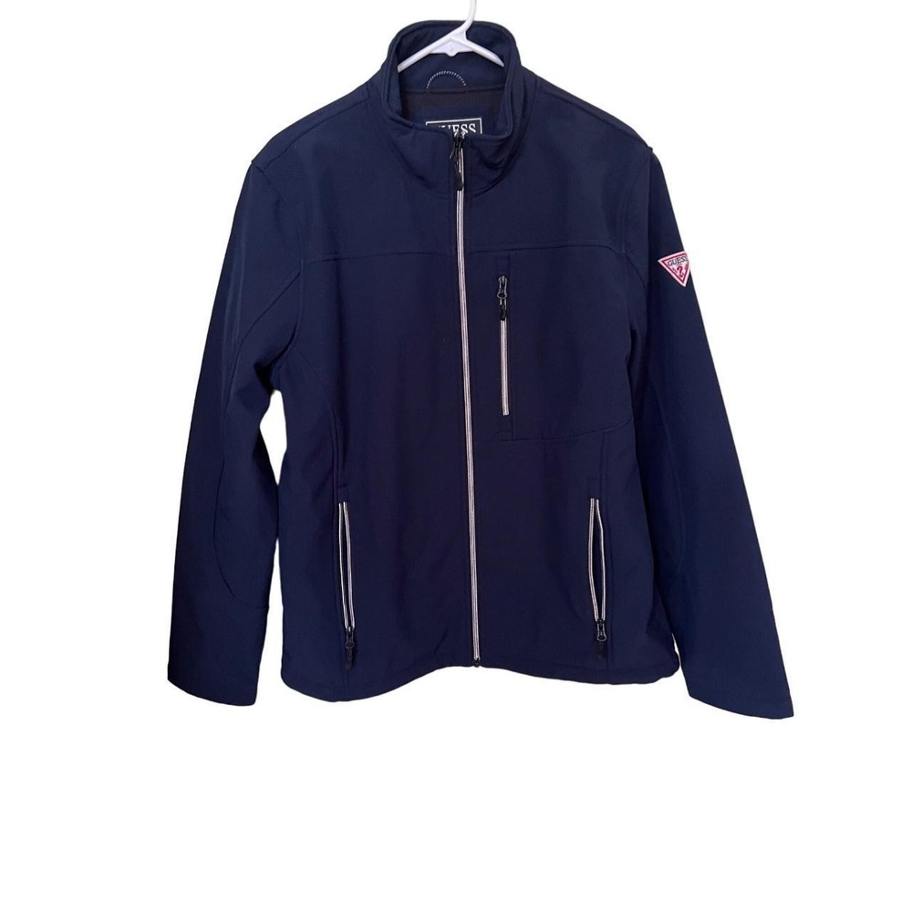 Guess Mens Navy Jacket Medium